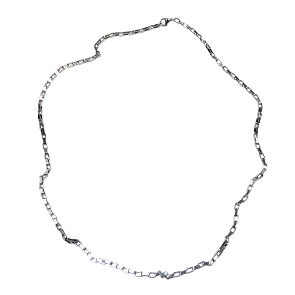 Inox Stainless Steel Polished Rectangular Box Chain